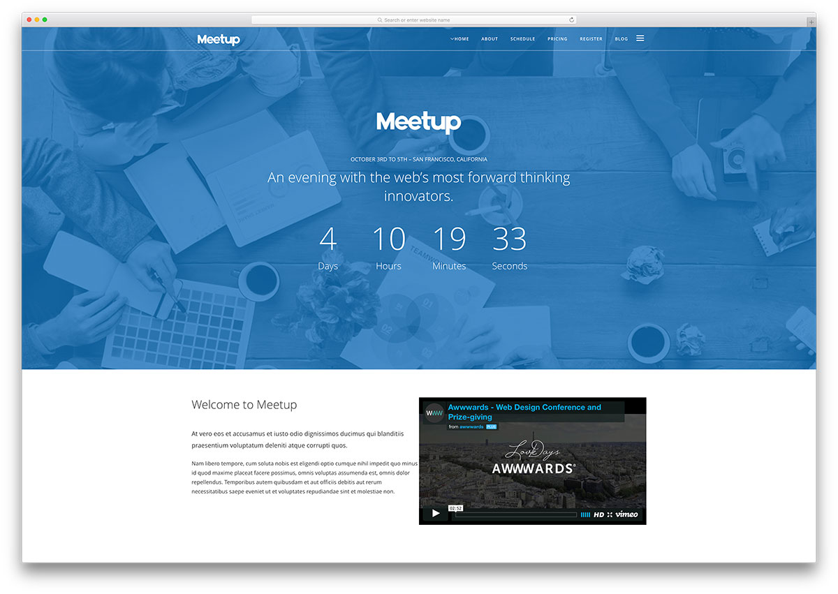 meetup-countdown-timer-event-theme