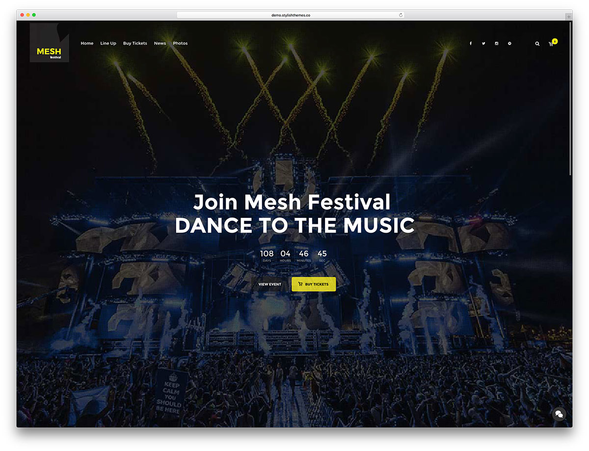 mesh-music-event-website-template