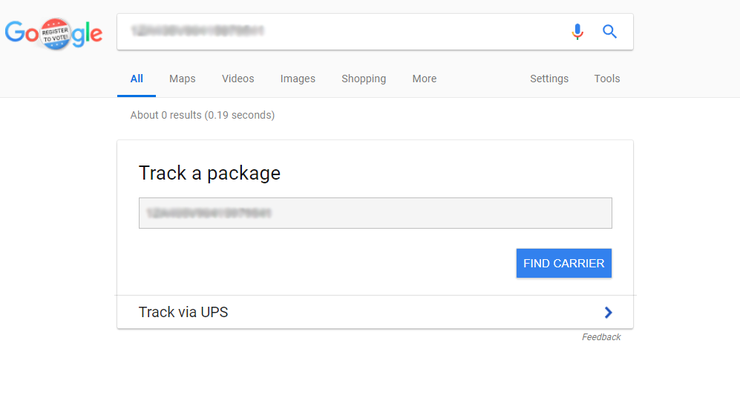 Track Packages with Google