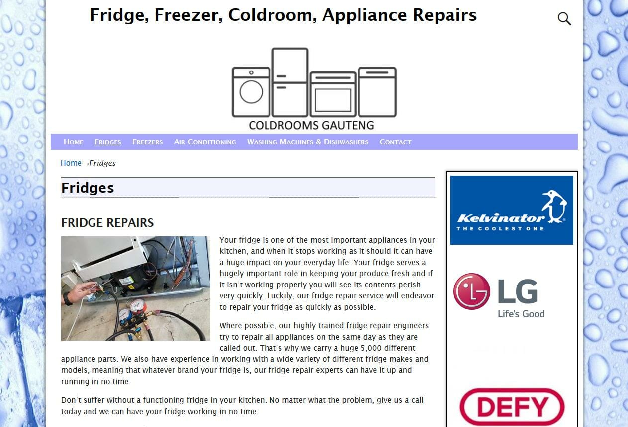 Gauteng Fridge, Freezer, Coldroom Repairs