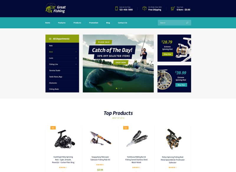 Great Fishing | Fishing and Hunting WordPress Theme