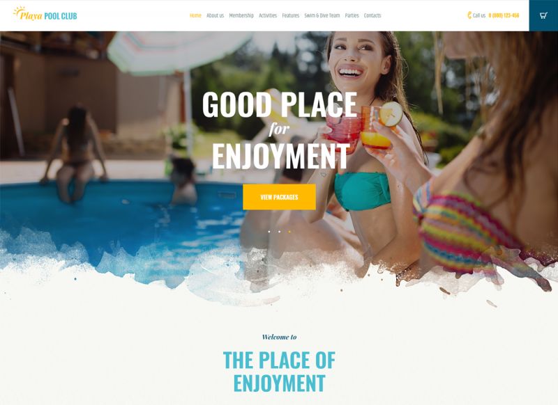 Playa | City Beach & Pool Club WordPress Theme