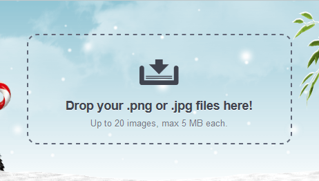 Reduce png Filesize online with Tinypng