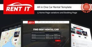  Rentit - Multipurpose Vehicle Car Rental WordPress Theme 