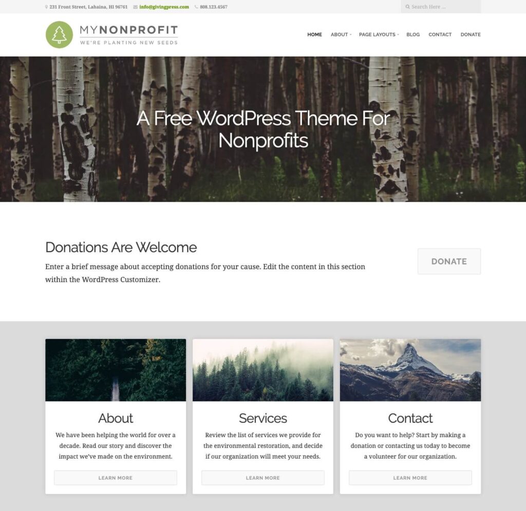 GivingPress WordPress Theme
