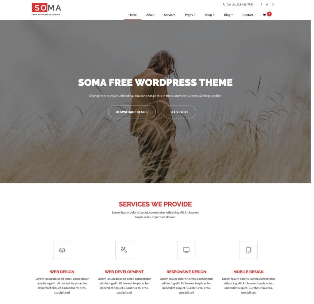 Soma Lite WordPress Theme