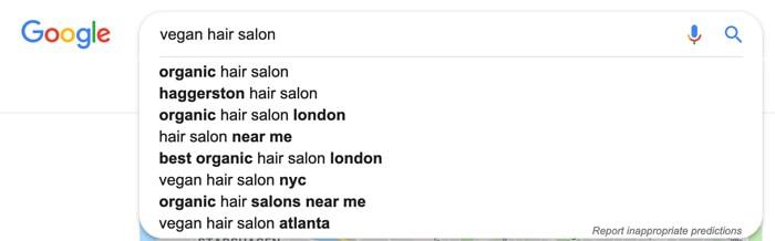 Hair Salon Seo Search