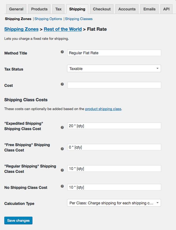 WooCommerce Flat Rate Shipping Setup