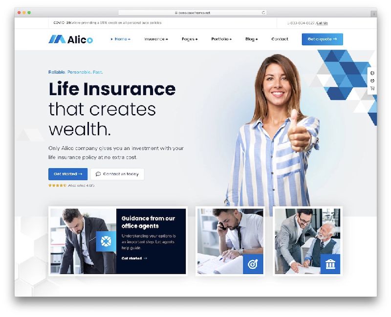 Alico WordPress Insurance Theme