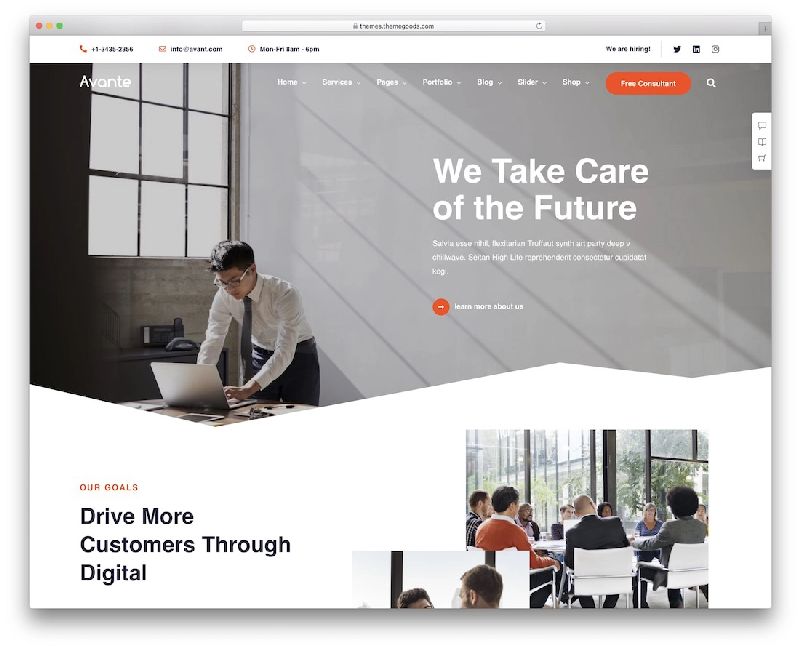 Avante Insurance WordPress Theme