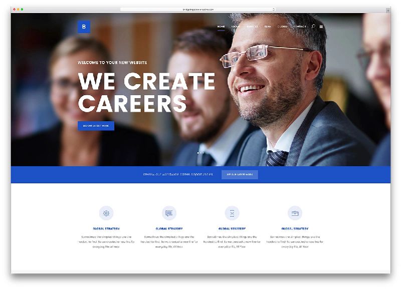 Bridge WordPress Theme for Insurance Companies