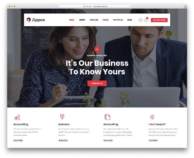 Zippco WordPress Insurance Theme