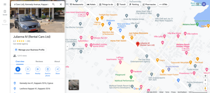 Julianna Car Rental Kapparis Rent a Car Protaras_Kapparis